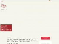 chalet-helene.at Webseite Vorschau
