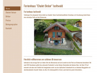 chaletbelair.ch Webseite Vorschau