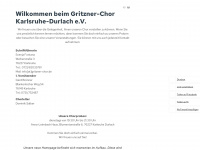 gritzner-chor.de Webseite Vorschau