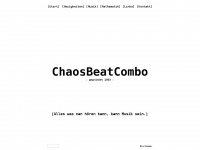 chaosbeatcombo.de Webseite Vorschau