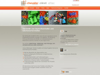 chevalier-cleret.de Webseite Vorschau