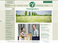 chiemgaukorn.de Webseite Vorschau