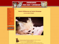 chihuahua-von-den-sieben-zwergen.de Webseite Vorschau