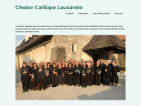 choeurcalliope.ch Webseite Vorschau