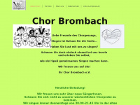 chor-brombach.de Webseite Vorschau