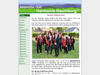 chor-harmonie-naumburg.de Webseite Vorschau