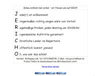 chor-jericho.de Webseite Vorschau