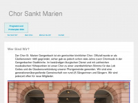 chor-sankt-marien.de Webseite Vorschau