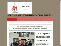 chor-spirits.de Webseite Vorschau