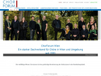 chorforumwien.at Webseite Vorschau