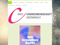 chorgemeinschaft-gruenkraut.de Webseite Vorschau