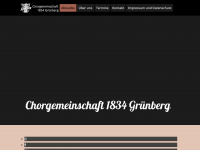 chorgemeinschaft-gruenberg.de Webseite Vorschau
