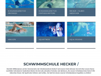 schwimmschule-hecker.de Webseite Vorschau