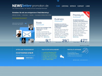 newsletter-promotion.de Webseite Vorschau