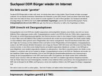 suchpool-ddr-buerger.info Webseite Vorschau