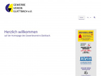 gewerbeverein-glattbach.de Webseite Vorschau