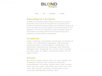 blond-werbeagentur.de Webseite Vorschau