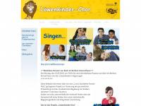 loewenkinder-chor.de Webseite Vorschau