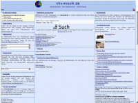 chormusik.de Webseite Vorschau
