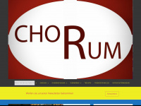 chorum.at Webseite Vorschau