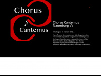 chorus-cantemus-naumburg.de Webseite Vorschau