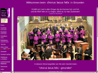 chorus-lacus-felix.at Webseite Vorschau