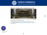 chorusviennensis.at Webseite Vorschau