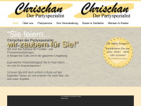 chrischan-der-partyspezialist.de Webseite Vorschau