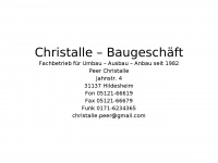 christalle-bau.de Webseite Vorschau