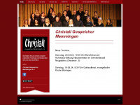 christall-gospelchor.de Webseite Vorschau