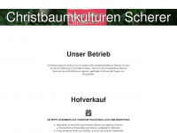 christbaum-scherer.de Webseite Vorschau