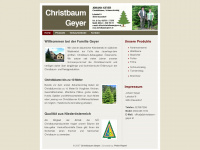 christbaum-geyer.at Webseite Vorschau