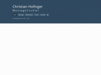 christianhofinger.at Webseite Vorschau