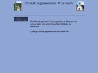 Christusgemeinde-mosbach.de