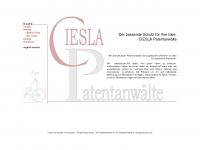 ciesla-patent.de Webseite Vorschau
