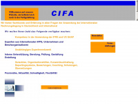 cifa.de Webseite Vorschau