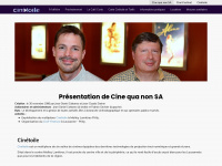 cinequanon-sa.ch Webseite Vorschau