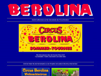 circus-berolina.de Webseite Vorschau