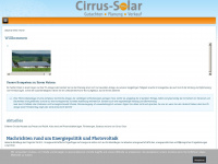 cirrus-solar.eu Webseite Vorschau