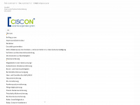 ciscon.de Webseite Vorschau