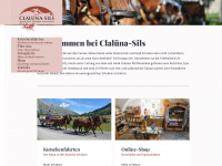 claluena-sils.ch Webseite Vorschau