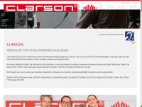 clarson.at Webseite Vorschau