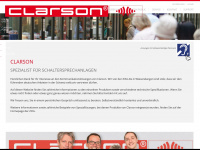 clarson.ch Webseite Vorschau