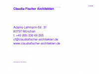 claudiafischer-architekten.de Webseite Vorschau