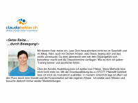 claudiahebler.ch Webseite Vorschau