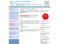 clavisharmoniae.de Webseite Vorschau