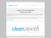 clean-teeth.ch Webseite Vorschau