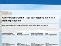 cliff.ch Webseite Vorschau