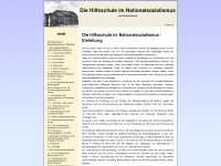 hilfsschule-im-nationalsozialismus.de Webseite Vorschau