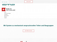 cnc-mechanik.ch Webseite Vorschau